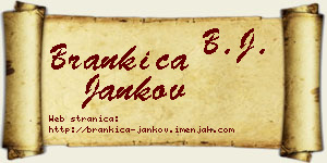 Brankica Jankov vizit kartica